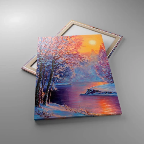 Lærredstryk - Billede på lærred - Vinterens farver - 70x100 cm