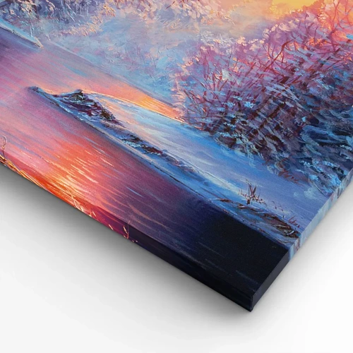 Lærredstryk - Billede på lærred - Vinterens farver - 70x50 cm