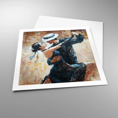 Plakat - A la Rudolf Valentino - 60x60 cm