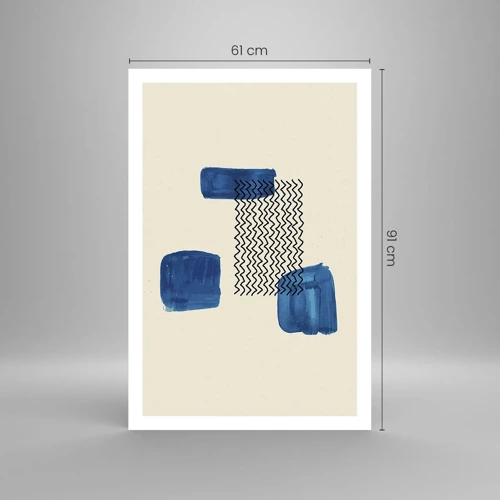 Plakat - Abstrakt kvartet - 61x91 cm