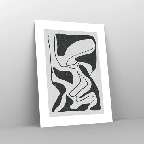 Plakat - Abstrakt leg i en labyrint - 30x40 cm