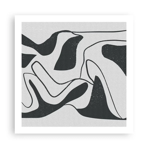 Plakat - Abstrakt leg i en labyrint - 60x60 cm