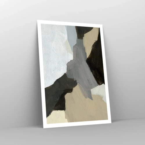 Plakat - Abstraktion: afsked med det grå - 70x100 cm