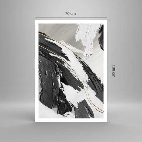 Plakat - Abstraktion med flair - 70x100 cm