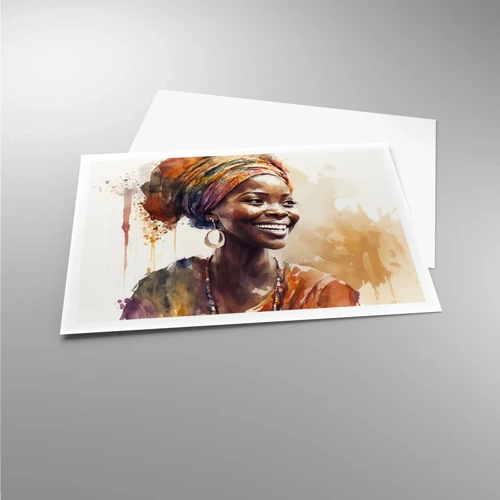 Plakat - Afrikansk dronning - 100x70 cm