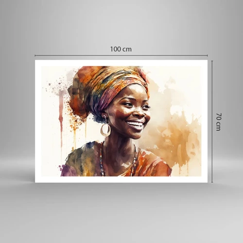 Plakat - Afrikansk dronning - 100x70 cm