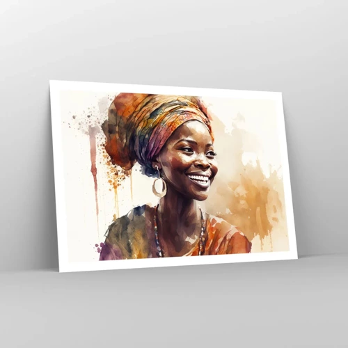 Plakat - Afrikansk dronning - 100x70 cm