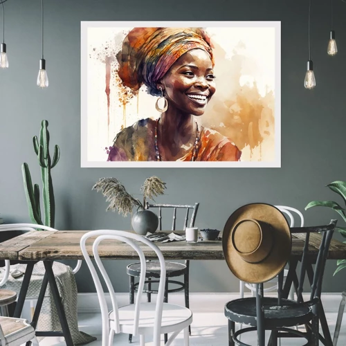 Plakat - Afrikansk dronning - 100x70 cm