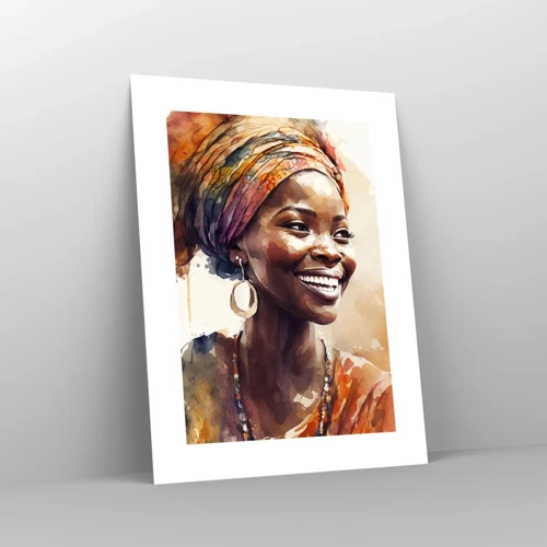 Plakat - Afrikansk dronning - 30x40 cm