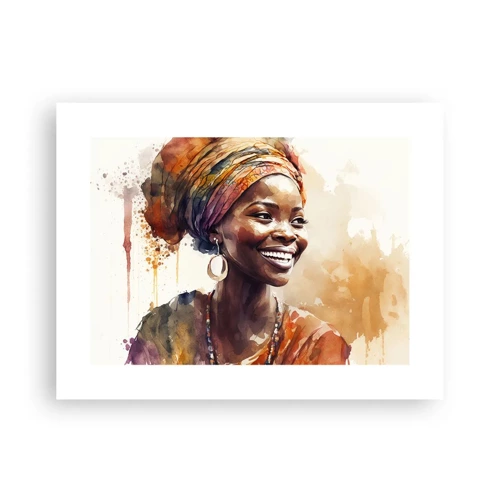 Plakat - Afrikansk dronning - 40x30 cm