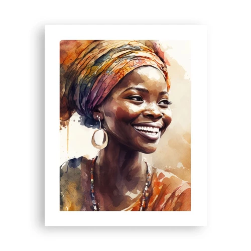 Plakat - Afrikansk dronning - 40x50 cm