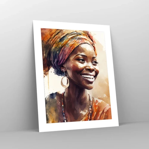 Plakat - Afrikansk dronning - 40x50 cm