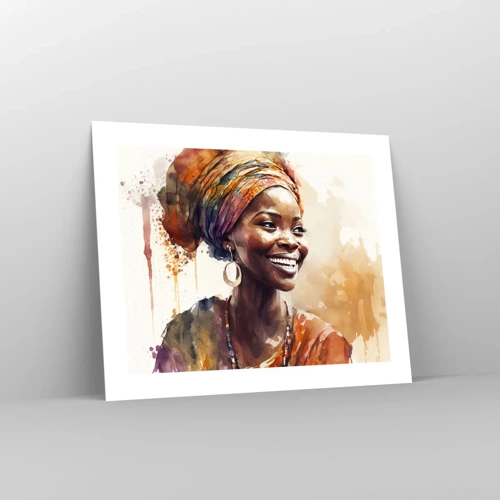 Plakat - Afrikansk dronning - 50x40 cm