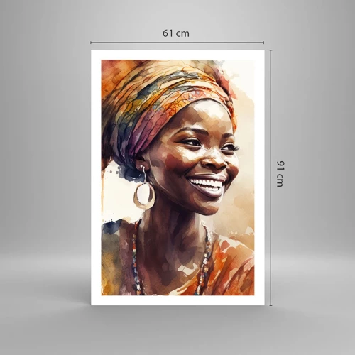 Plakat - Afrikansk dronning - 61x91 cm