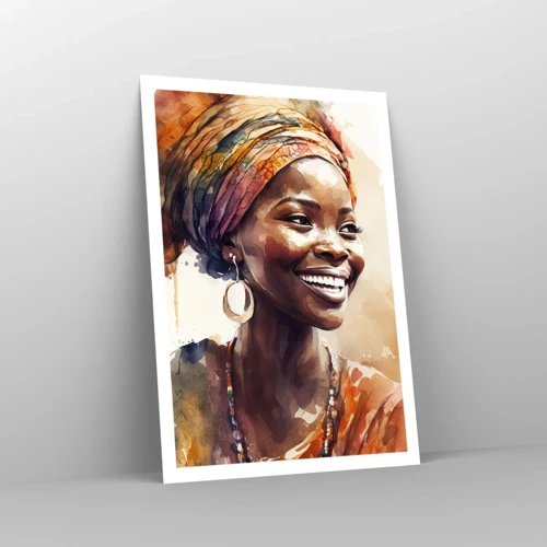 Plakat - Afrikansk dronning - 70x100 cm