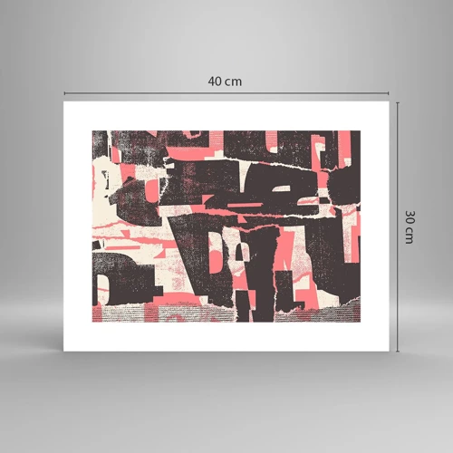 Plakat - Al trængsel og travlhed - 40x30 cm