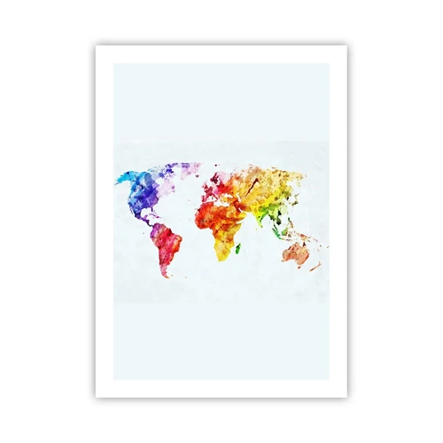 Plakat - Alle verdens farver - 50x70 cm