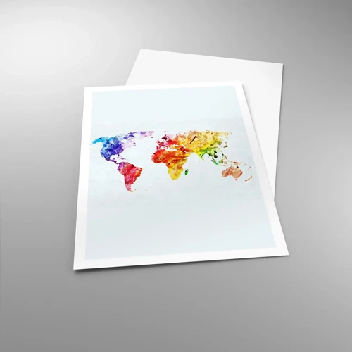 Plakat - Alle verdens farver - 70x100 cm