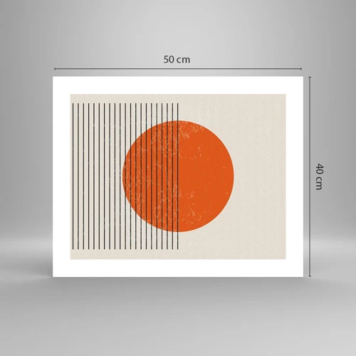 Plakat - Altid solen - 50x40 cm