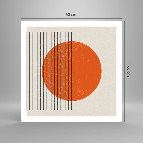 Plakat - Altid solen - 60x60 cm