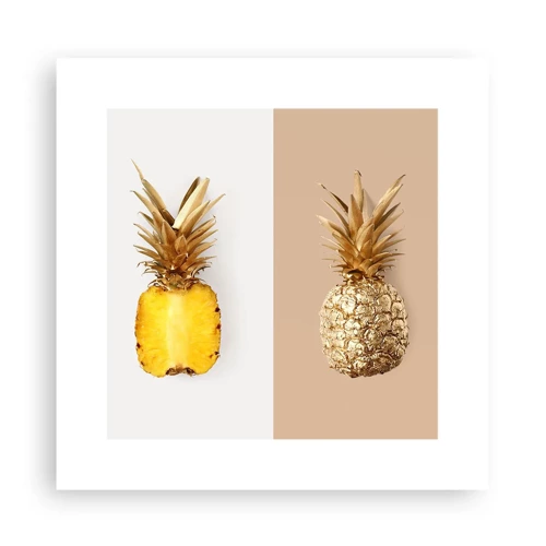 Plakat - Ananas til os - 30x30 cm