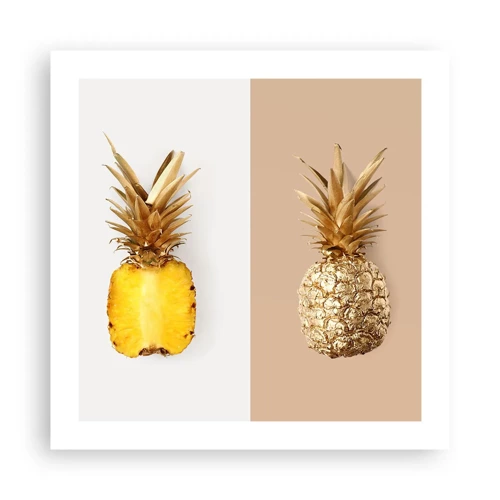 Plakat - Ananas til os - 50x50 cm