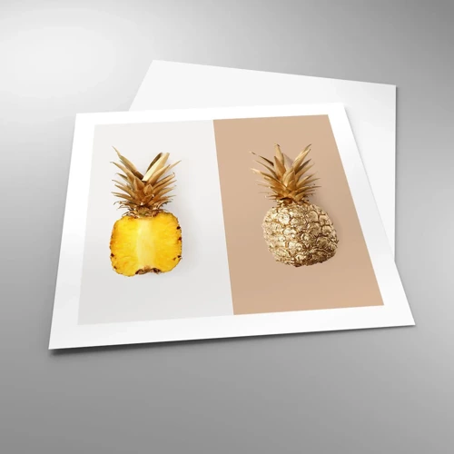 Plakat - Ananas til os - 50x50 cm