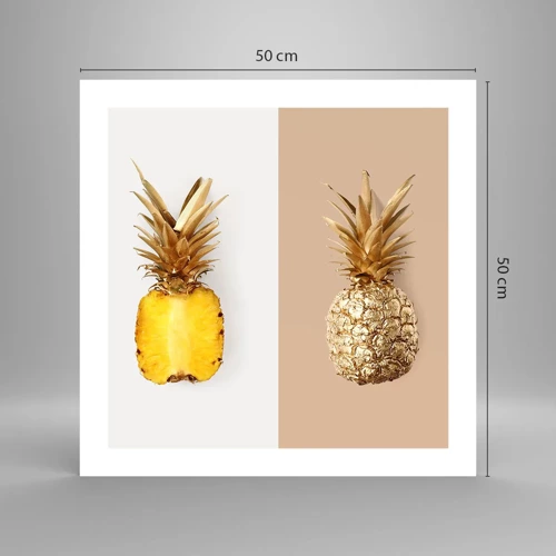 Plakat - Ananas til os - 50x50 cm