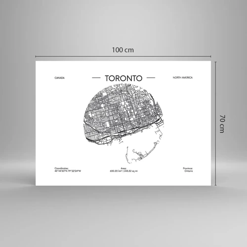 Plakat - Anatomi af Toronto - 100x70 cm