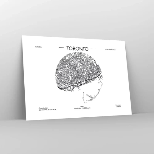 Plakat - Anatomi af Toronto - 100x70 cm