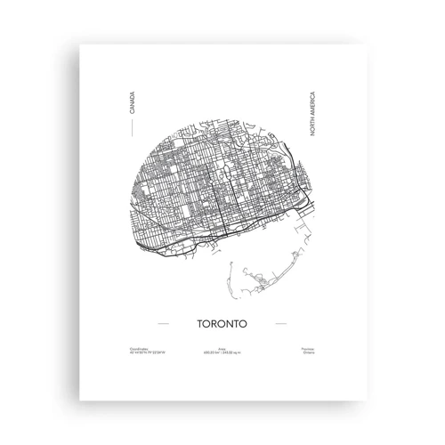 Plakat - Anatomi af Toronto - 40x50 cm