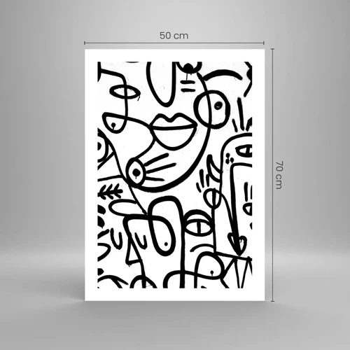 Plakat - Ansigter og luftspejlinger - 50x70 cm