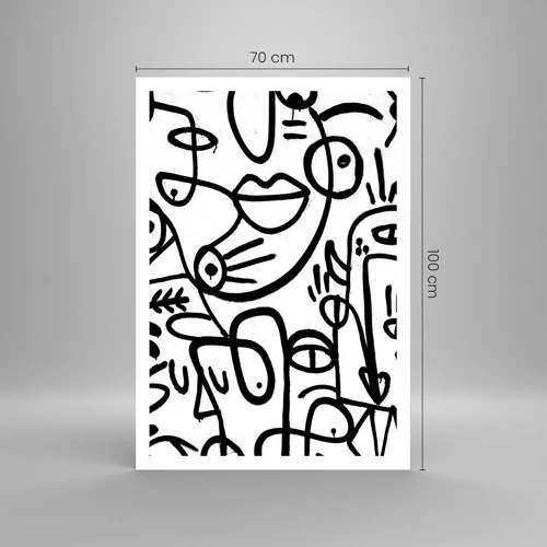 Plakat - Ansigter og luftspejlinger - 70x100 cm