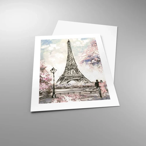 Plakat - April gåtur rundt i Paris - 40x50 cm