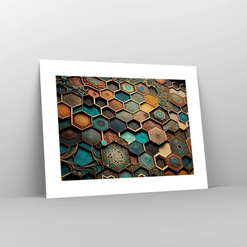 Plakat - Arabiske ornamenter - en variation - 40x30 cm