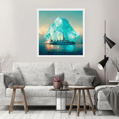 Plakat - Arktisk diamant - 50x50 cm
