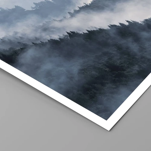 Plakat - Bjergenes mystik - 30x30 cm