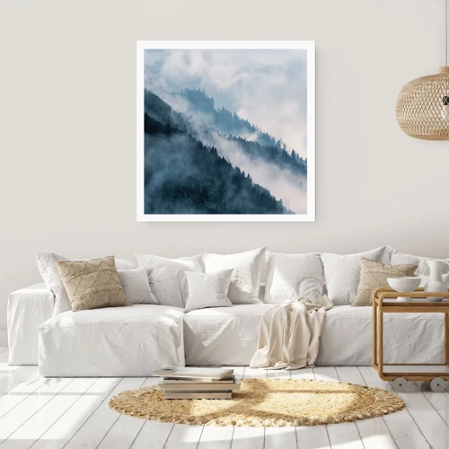 Plakat - Bjergenes mystik - 50x50 cm
