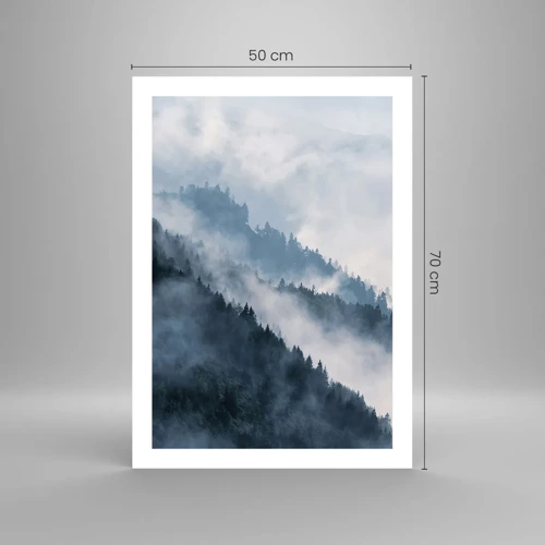 Plakat - Bjergenes mystik - 50x70 cm