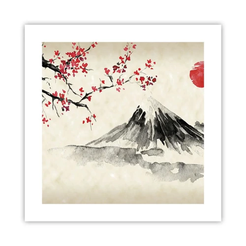 Plakat - Bliv forelsket i Japan - 40x40 cm