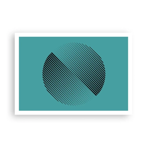 Plakat - Cirklen - en geometrisk variation - 100x70 cm