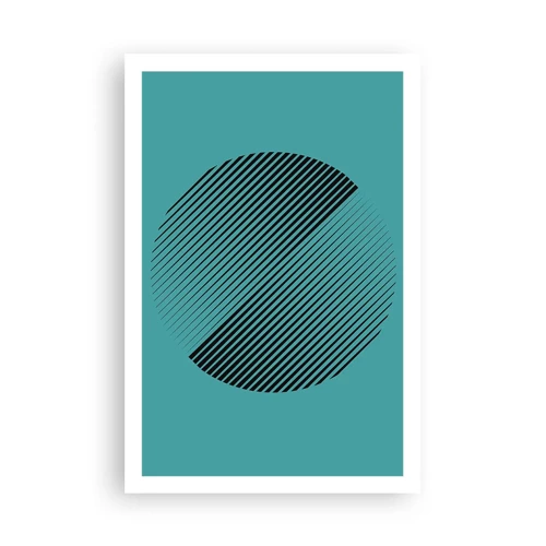 Plakat - Cirklen - en geometrisk variation - 61x91 cm