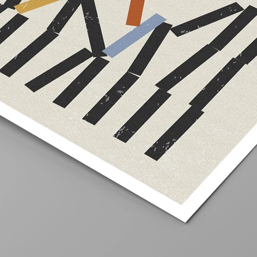 Plakat - Dominoer - komposition - 100x70 cm