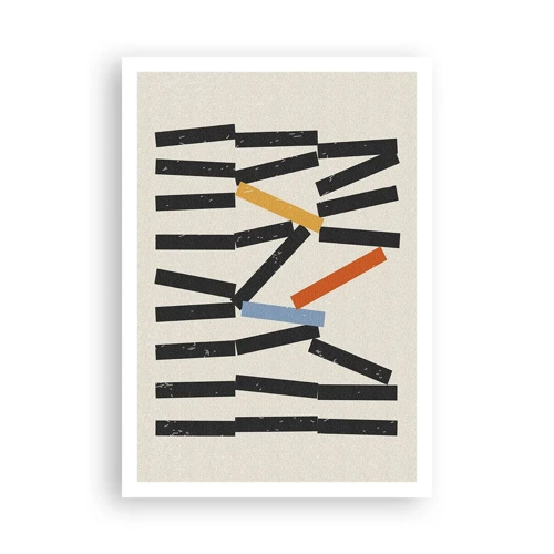 Plakat - Dominoer - komposition - 70x100 cm