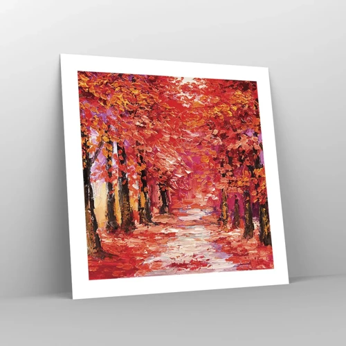Plakat - Efterårets indtryk - 50x50 cm