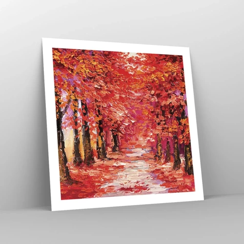 Plakat - Efterårets indtryk - 60x60 cm