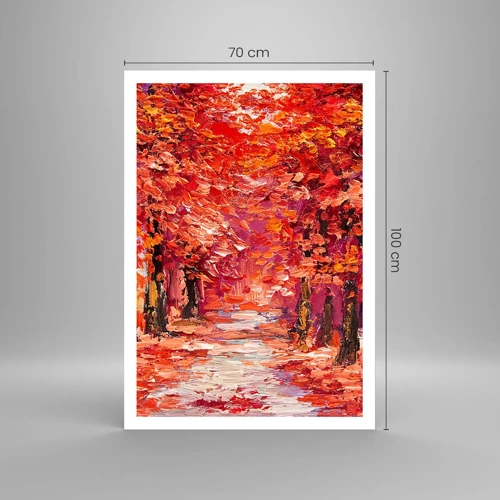 Plakat - Efterårets indtryk - 70x100 cm