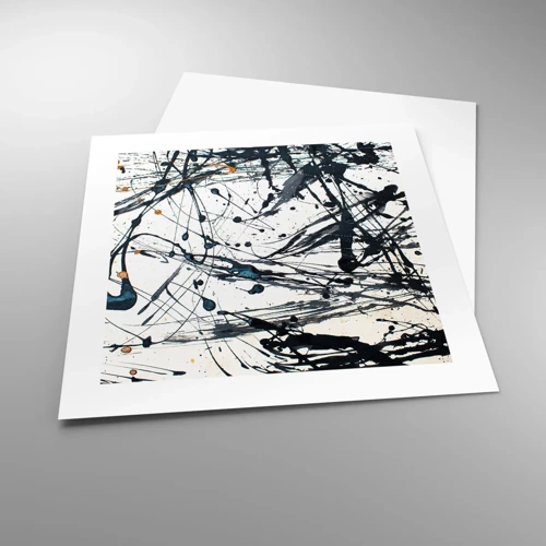 Plakat - Ekspressionistisk abstraktion - 40x40 cm