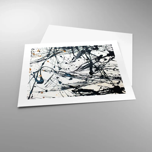 Plakat - Ekspressionistisk abstraktion - 50x40 cm