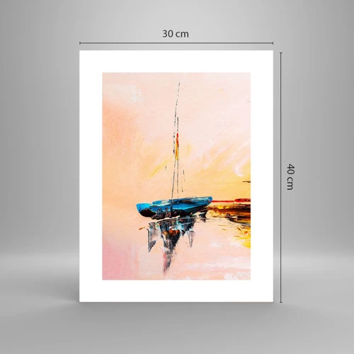 Plakat - En aften i havnen - 30x40 cm